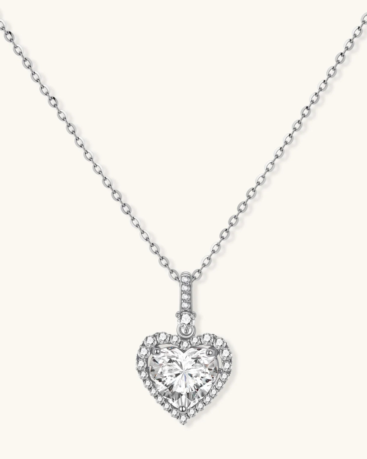 Heart of Light Moissanite Necklace