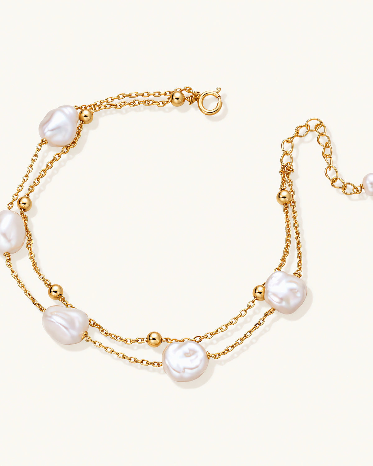 Baroque Pearl Layered Bracelet