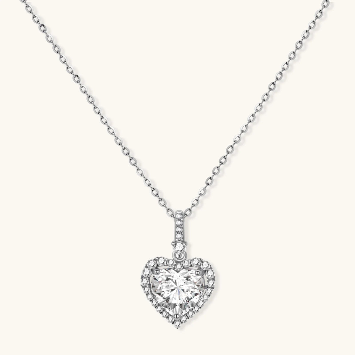 Heart of Light Moissanite Necklace