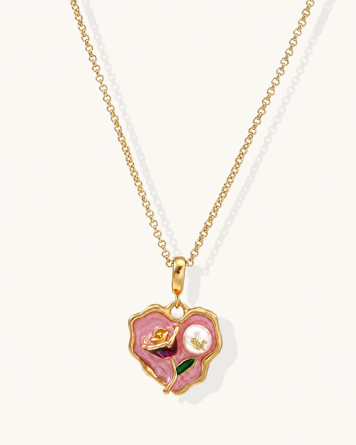 Rose Garden Heart Necklace