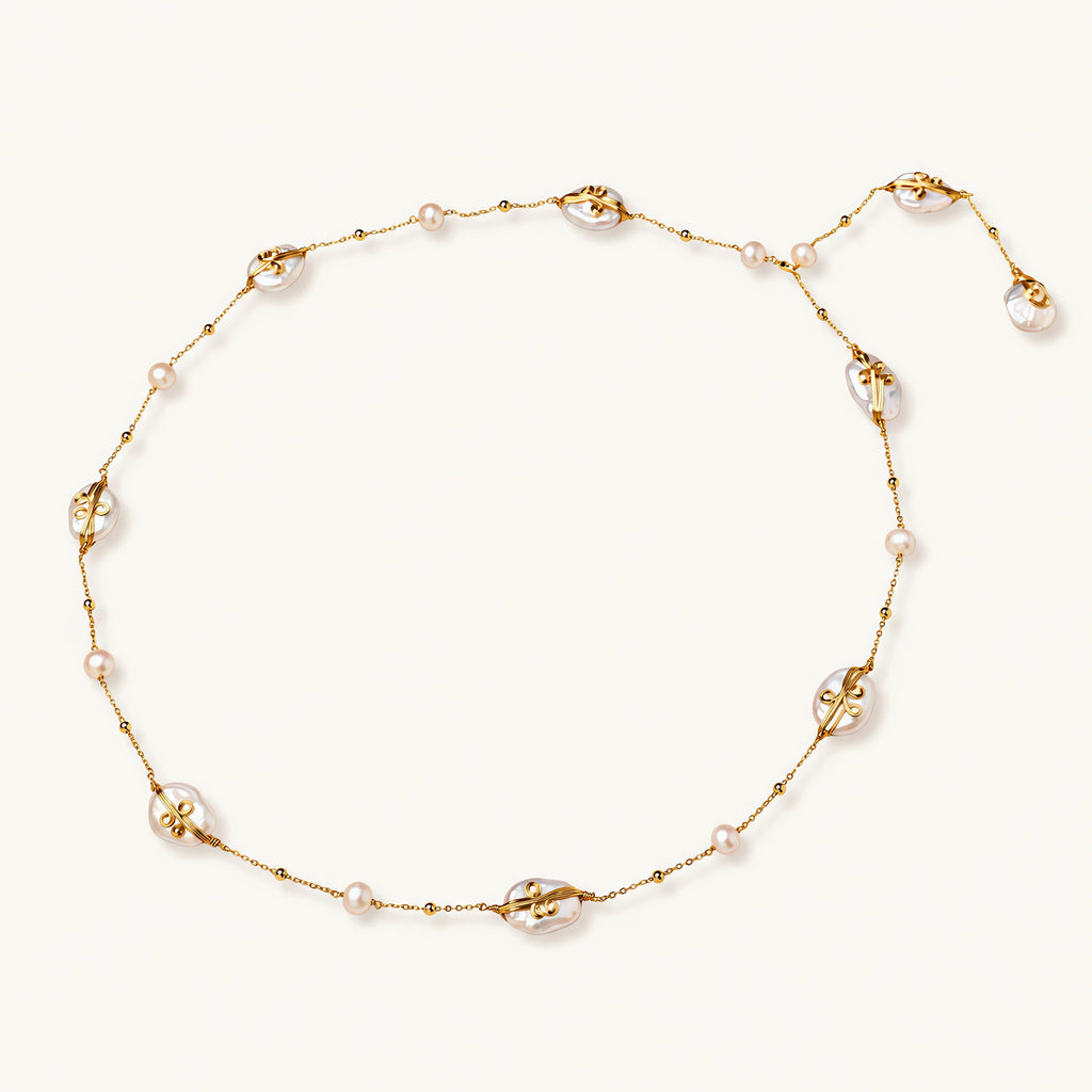 Baroque Pearl Garden Necklace