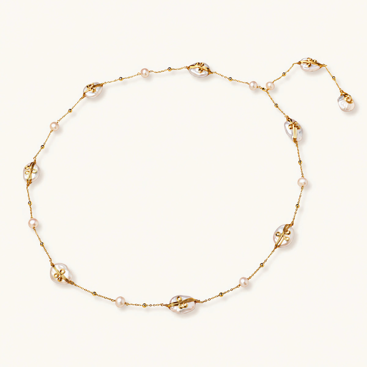Baroque Pearl Garden Necklace