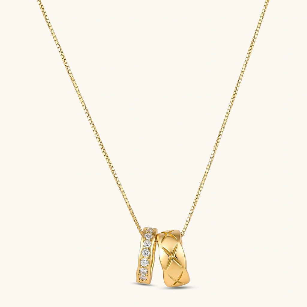 Twin Ring Necklace
