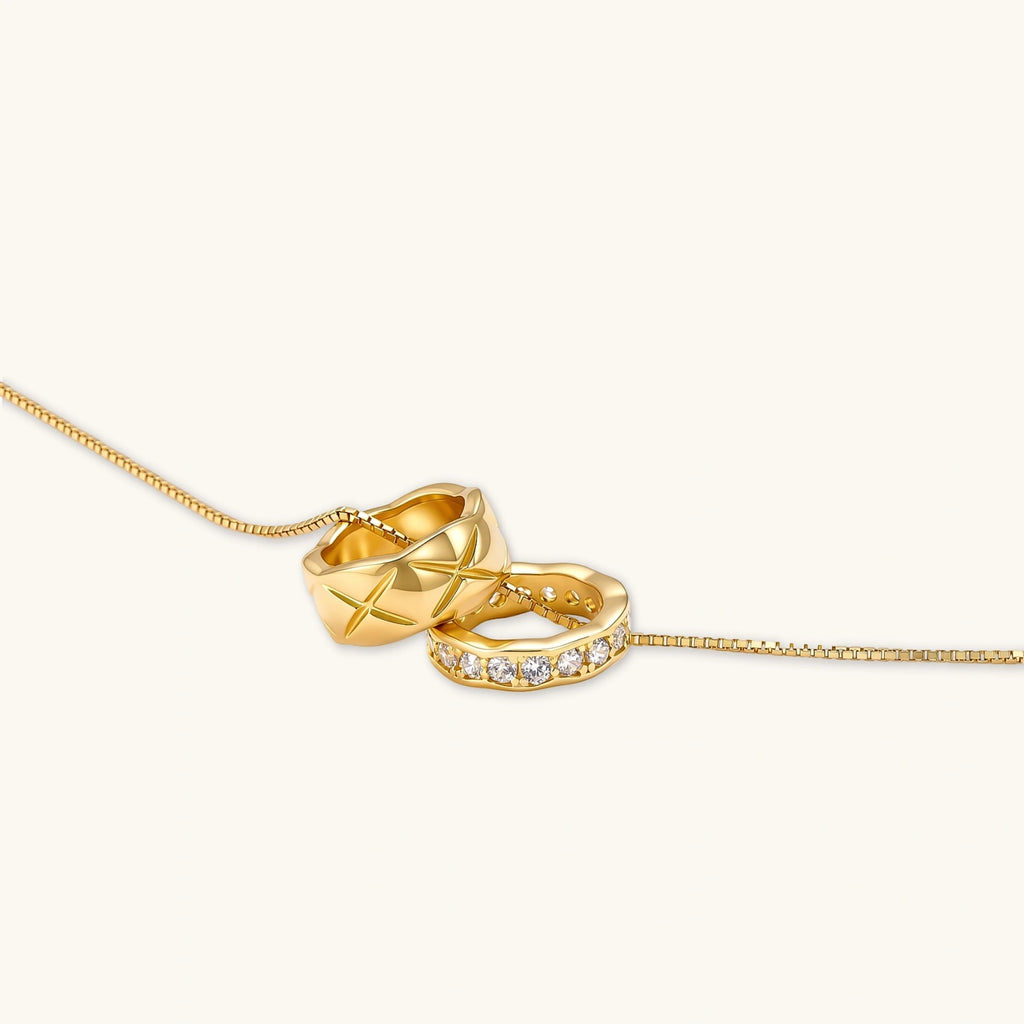 Twin Ring Necklace